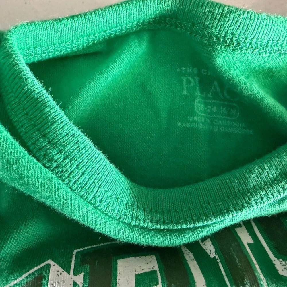 Preloved The Children's Place Green 'Irish' Shamrock Tee